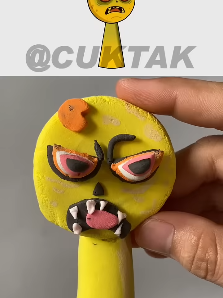 Making Sprunki OC Yellow Phase 2 (Colourblocks) in Clay! #sprunki #incredibox #clayart #sprunkioc#f