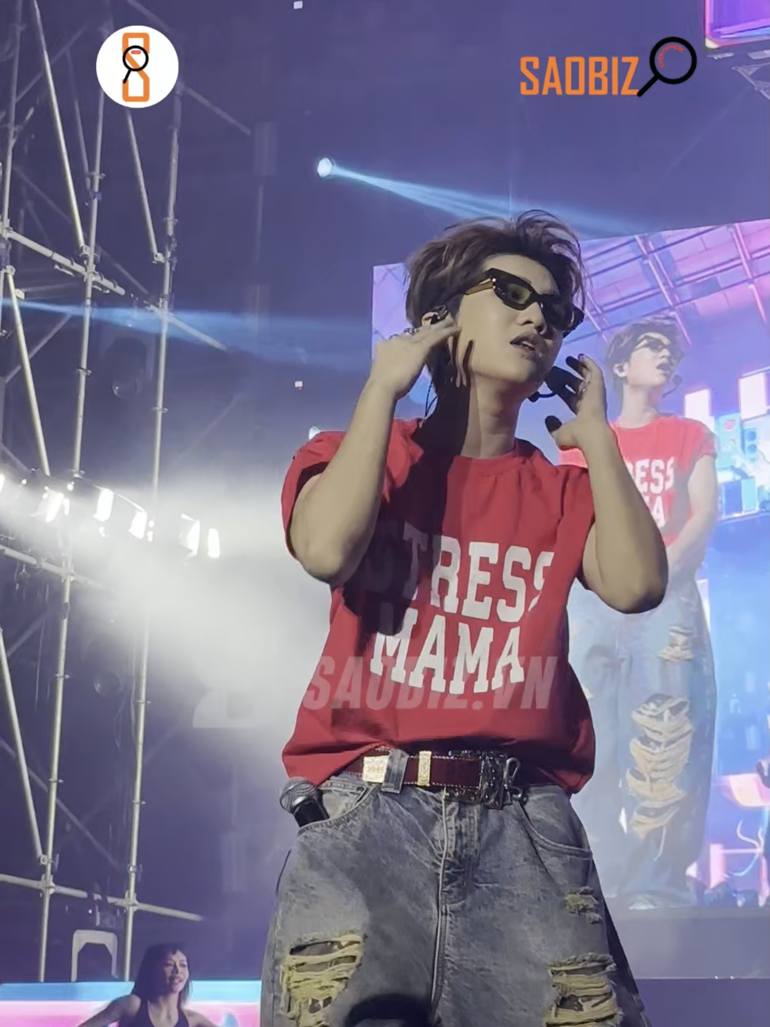 Anh trai Captain Boy tích cực tập luyện, tổng duyệt trên sân khấu chuẩn bị cho mini concert Mặt chạm mặt  #saobiz #saobizeverywhere #captainboy #matchammat #anhtraisayhi #miniconcertmatchammat