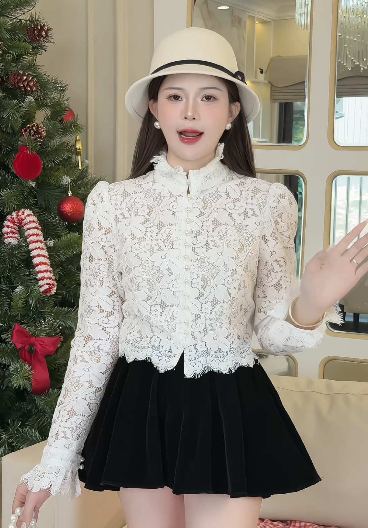 Áo thiết kế phối ngọc ren #champhanreview #aothietke 