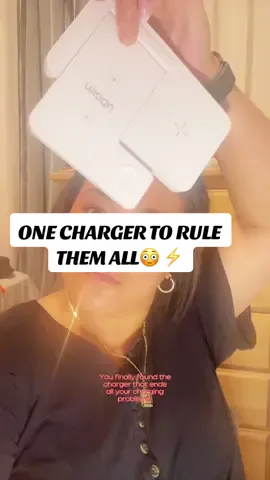 Portable, fast, 3-in- 1 Wirelss charger🥰 perfect for travel, work, or school! No cords , no stress. #WirelessCharger #3in1Charger #PortableCharger #nomorecords 