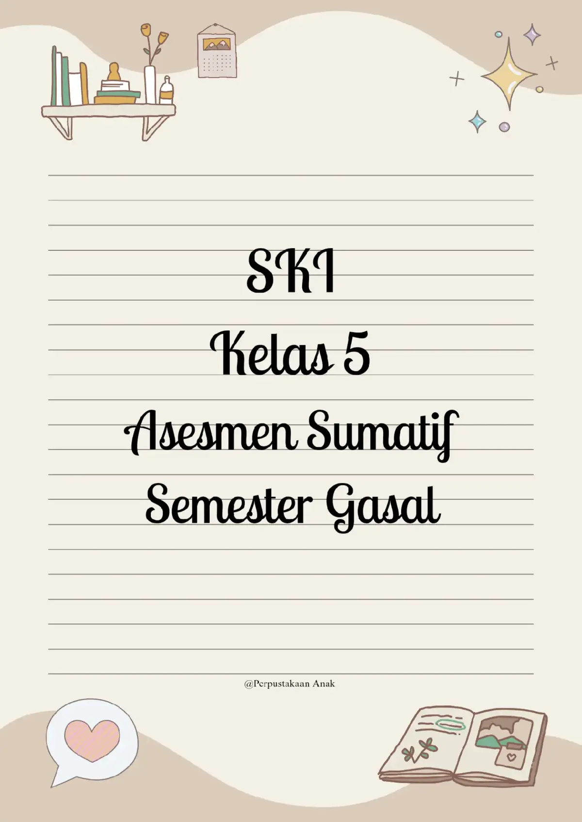 #ski #kelas5 #semester1 #fyp #soal
