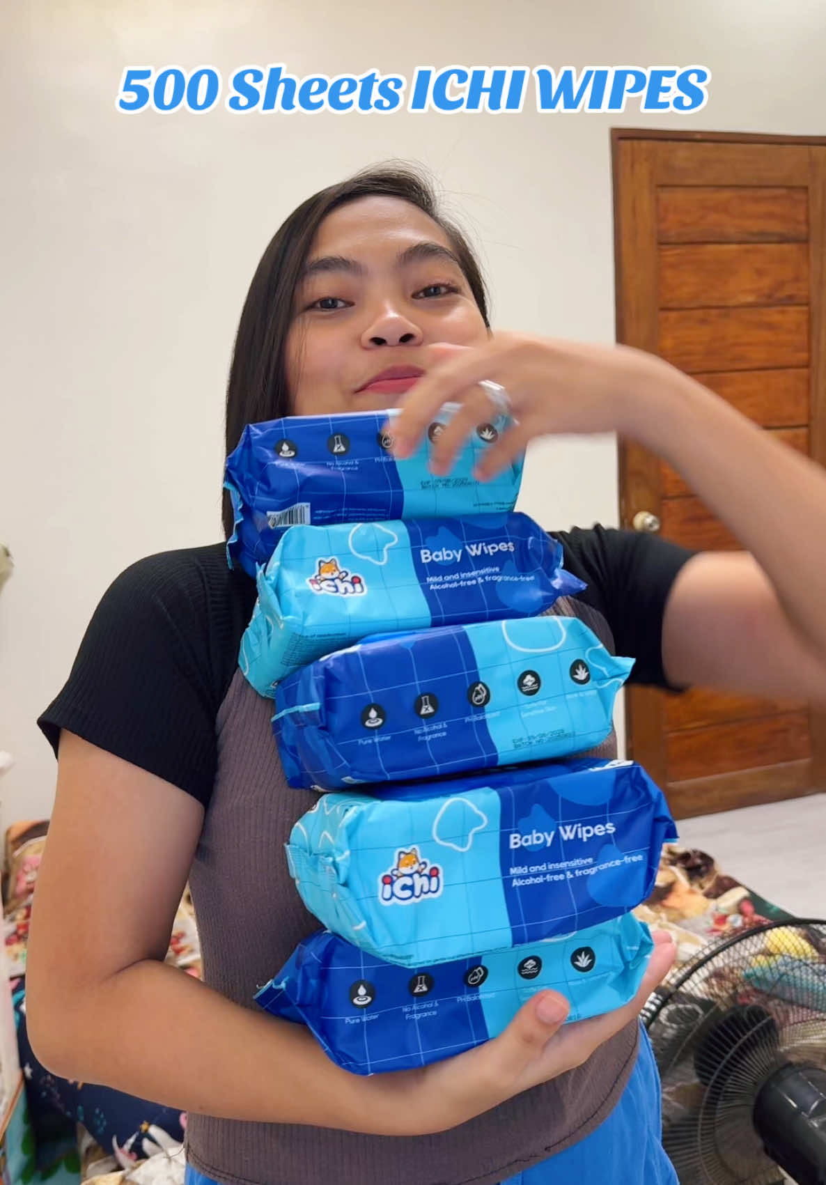 500 pcs na yan, sobrang dami na at good quality pa #wipes #ichiwipes #babywipes #unscentedbabywipes #jumbowipes