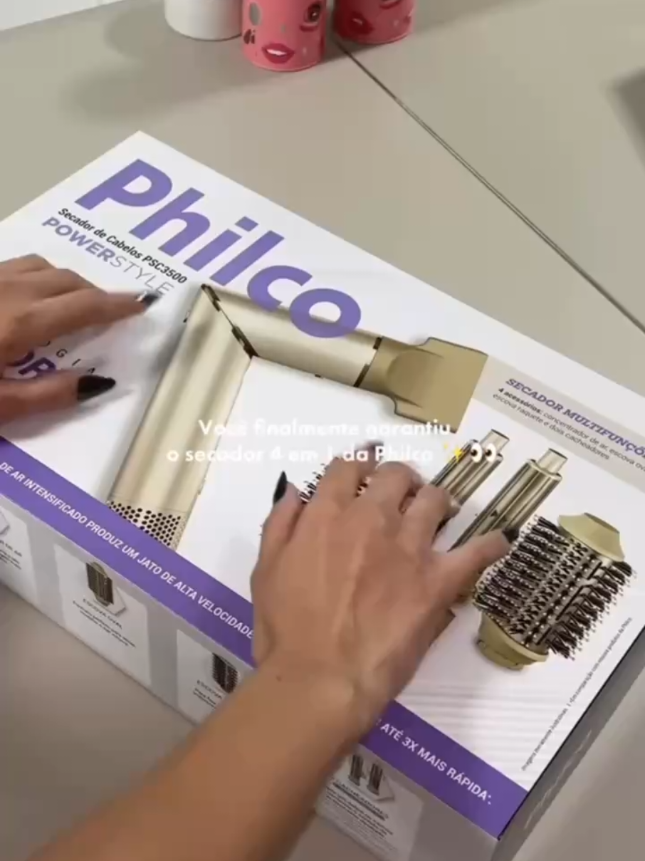 #secadordecabelo #Philco #PSC3500 #secador4em1 #dobrável 
