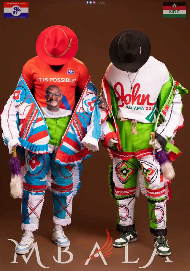 Last year when we made this beautiful masquerade outfit for the call of peaceful election.. @NDC Streets Connect @NPPTV 🇨🇵🐘🐘  #mbaladesigns  @Kofi Kinaata @Nana Quasi-Wusu #Blaklaaa @Blessing_Alorvor @Ex one Entertainment 