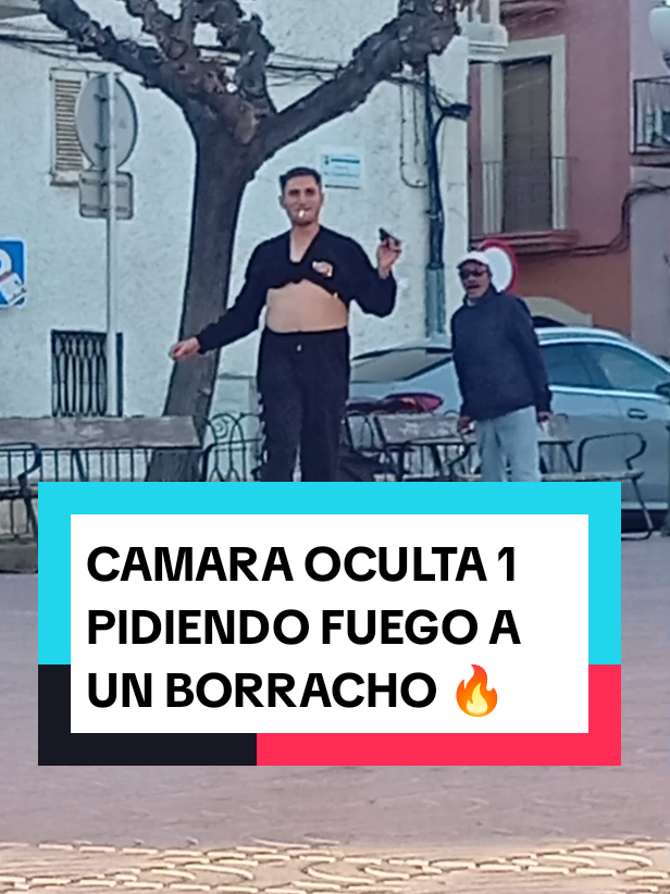 Cámara Oculta 1 | Pidiendo FUEGO a un BORRACHO 🔥  #humor #fyp #camaraoculta 
