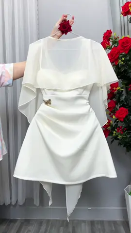 Váy 2 dây kèm choàng #vayxinh #vayditiec #vaykemchoang #macdepmoingay #thoitrangnu 