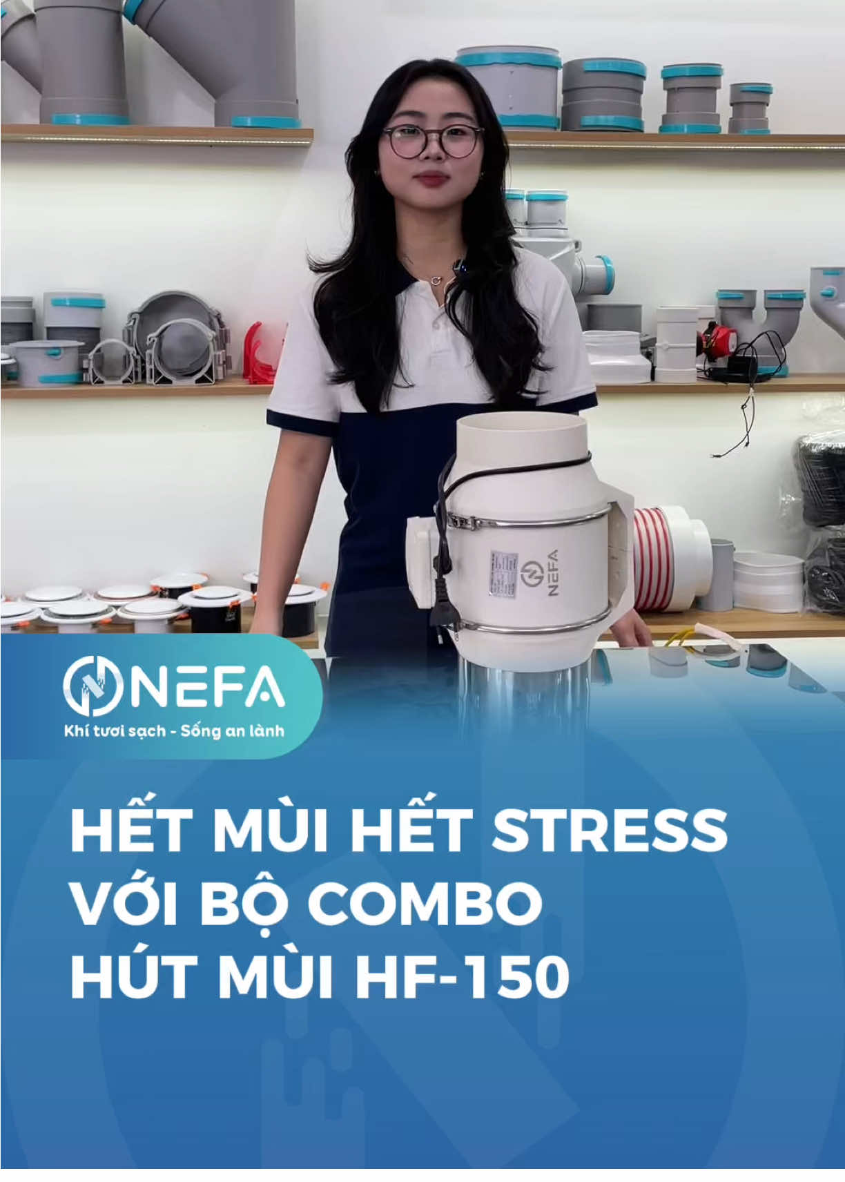 🔥 HẾT MÙI – HẾT STRESS với COMBO HÚT MÙI HF150 🔥 Chiên xào không còn ám mùi, bếp sạch thoáng chỉ sau vài phút! 📦 Combo gồm: • 1 quạt hút mùi HF150 – motor đồng chạy êm, hút khỏe, tiết kiệm điện • 1 đai xiết inox – cố định chắc chắn, dẫn khí ổn định • 2 mét ống bạc mềm – linh hoạt lắp đặt, phù hợp mọi không gian bếp • 1 máng Inox 201 bền đẹp chống rỉ 💨 Hút sạch mùi chiên xào, khói, hơi nóng chỉ sau vài phút 🧼 Giữ bếp sáng – sạch, không bám dầu 📏 Thiết kế nhỏ gọn, dễ lắp, không cần khoan tường 🛡 Hàng chính hãng NEFA – bảo hành 2 năm,  lỗi 1 đổi 1 trong 15 ngày Miễn phí ship toàn quốc 💥 Giá chỉ hơn 1 triệu – giải pháp tiết kiệm mà hiệu quả gấp nhiều lần hệ thống thông gió đắt đỏ 💯 #NEFA #hàngviệtnamchấtlượngcao #ComboHF150 #fyp #BếpSạchThoáng 