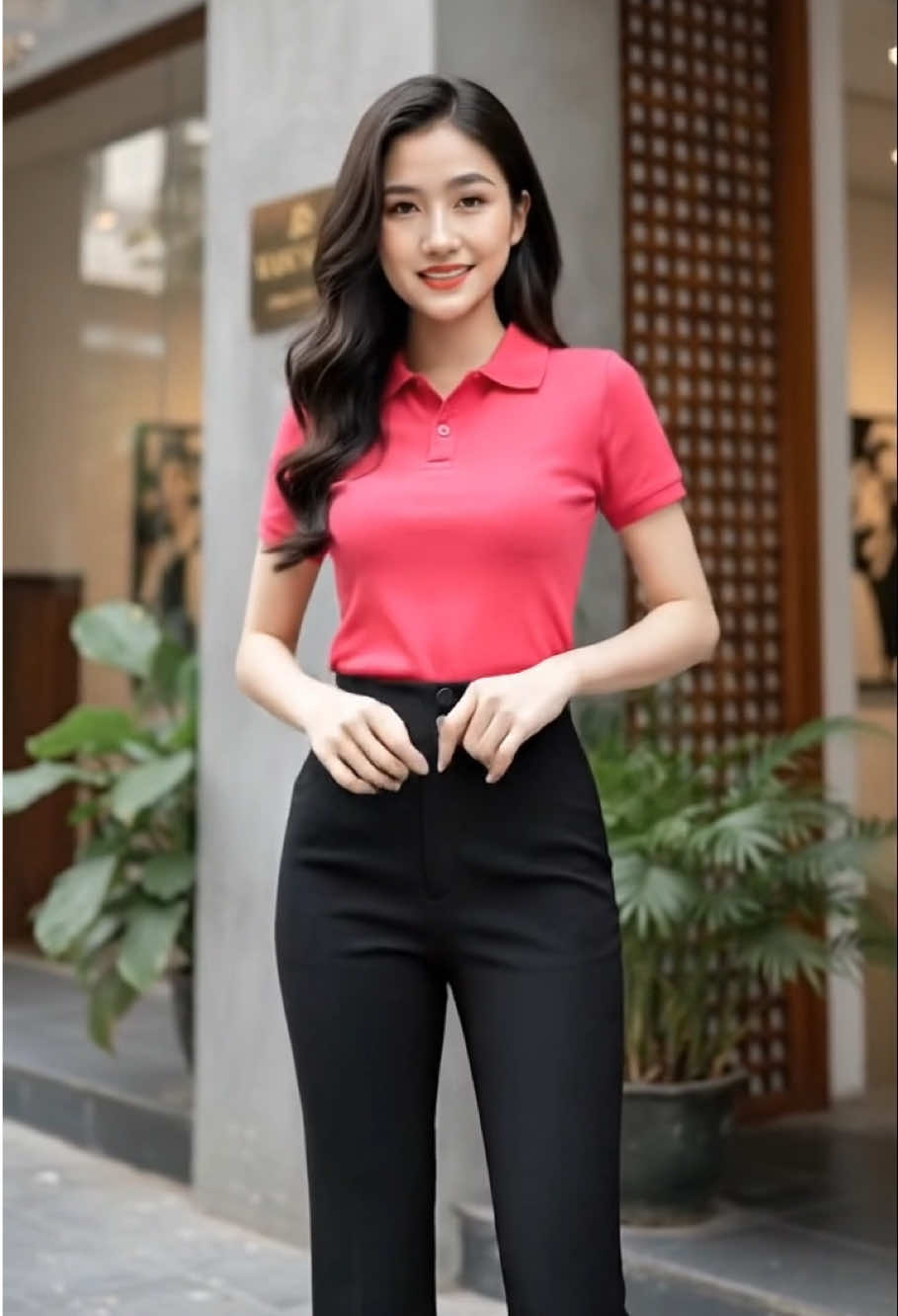 Quần ống loe 2 cúc có túi. #quanongloe #quancongso #hachdang #thoitrangnu #OOTD 