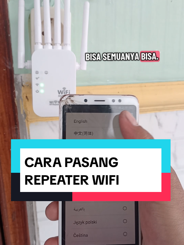 Membalas @mqoyyumkhan Tutorial cara setting Repeater wifi ✅#tutorial #repeater #repeaterwifi #wifirepeater #penguatsinyalwifi 
