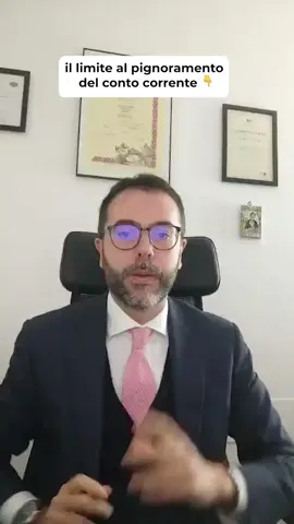 il limite al pignoramento del conto corrente 👇 . . . guarda il video 👇 . . . #avvocatotributarista #AvvocatoOnline #pignoramento #immobile