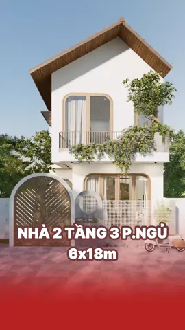 Nhà phố 2 tầng mộc mạc dễ thương. #nhavuon #nhapho2tang #xaydung #gonic 