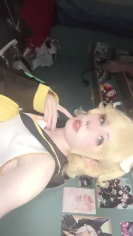 im so excited for con!!  #rinkagamine #vocaloid #cosplay #femboy #fyp 