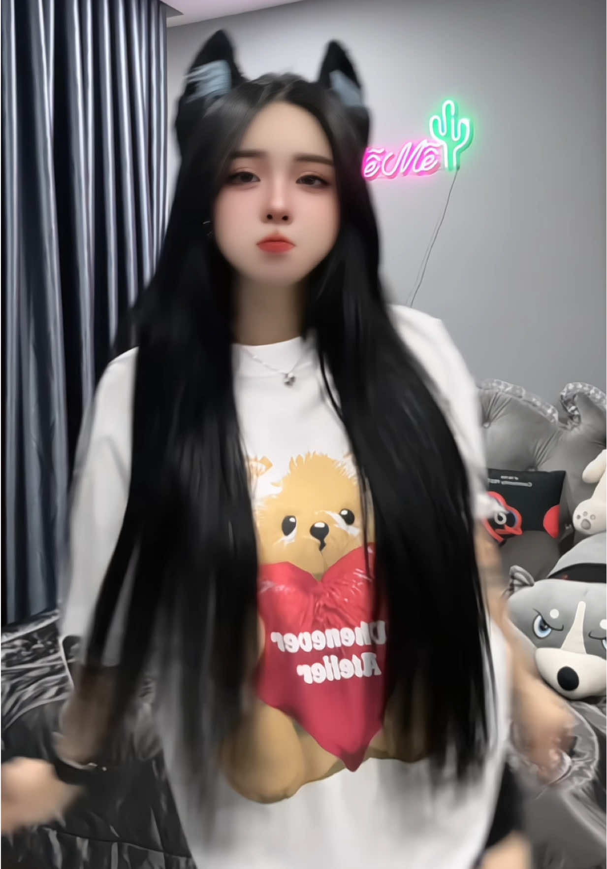 + một bé Mèo ngoan ngoãnn😽 #memeluong #xuhuong #tiktokdance 