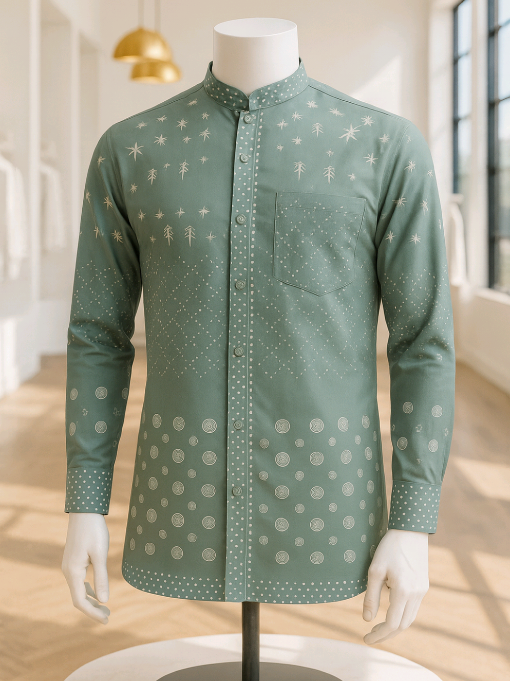 PAKEANKULO Koko Batik Pria Premium Slimfit Motif Rafanza Alfath Grey dan Macha Baju Muslim#koko #batik #slimfit #racuntiktok #fypage 