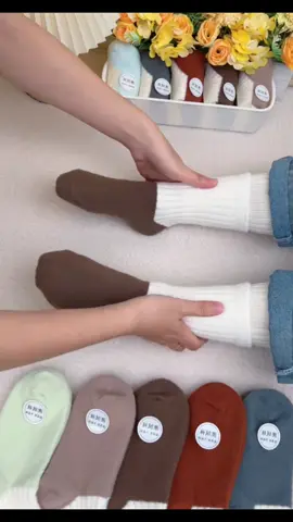 Set 10 đôi tất lót lông giữ nhiệt#xuhuong #thoitrangtreem #xuhuongtiktok #tattreem 
