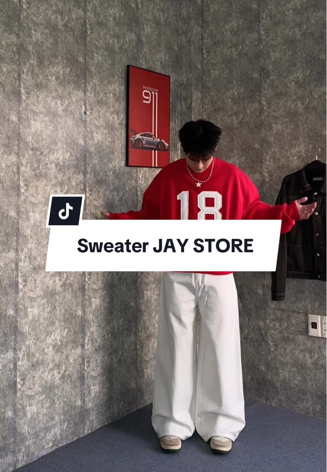 Áo Sweater nỉ bông form boxy #lvhin #sweater #jaystoree #thoitrang #fyp 