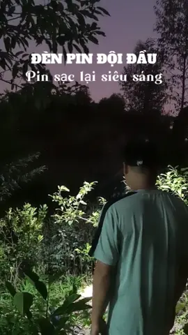Đèn pin đội đầu siêu sáng dùng pin sạc lại #denpin #dendoidau #denpindoidau 