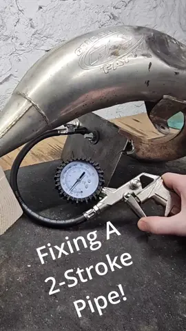 Fixing A 2-Stroke Exhaust Cheap! - DIY Repair #Exhaust #DirtBike #RollinOn #RollinOnAdventures I made this video a long time ago, but figured I would make a short version. This is how you can use 60 pounds of air pressure and a blow torch to fix a two-stroke exhaust pipe for your dirtbike. There is a full version of this video on my channel. Give me a thumbs up for not losing my face!