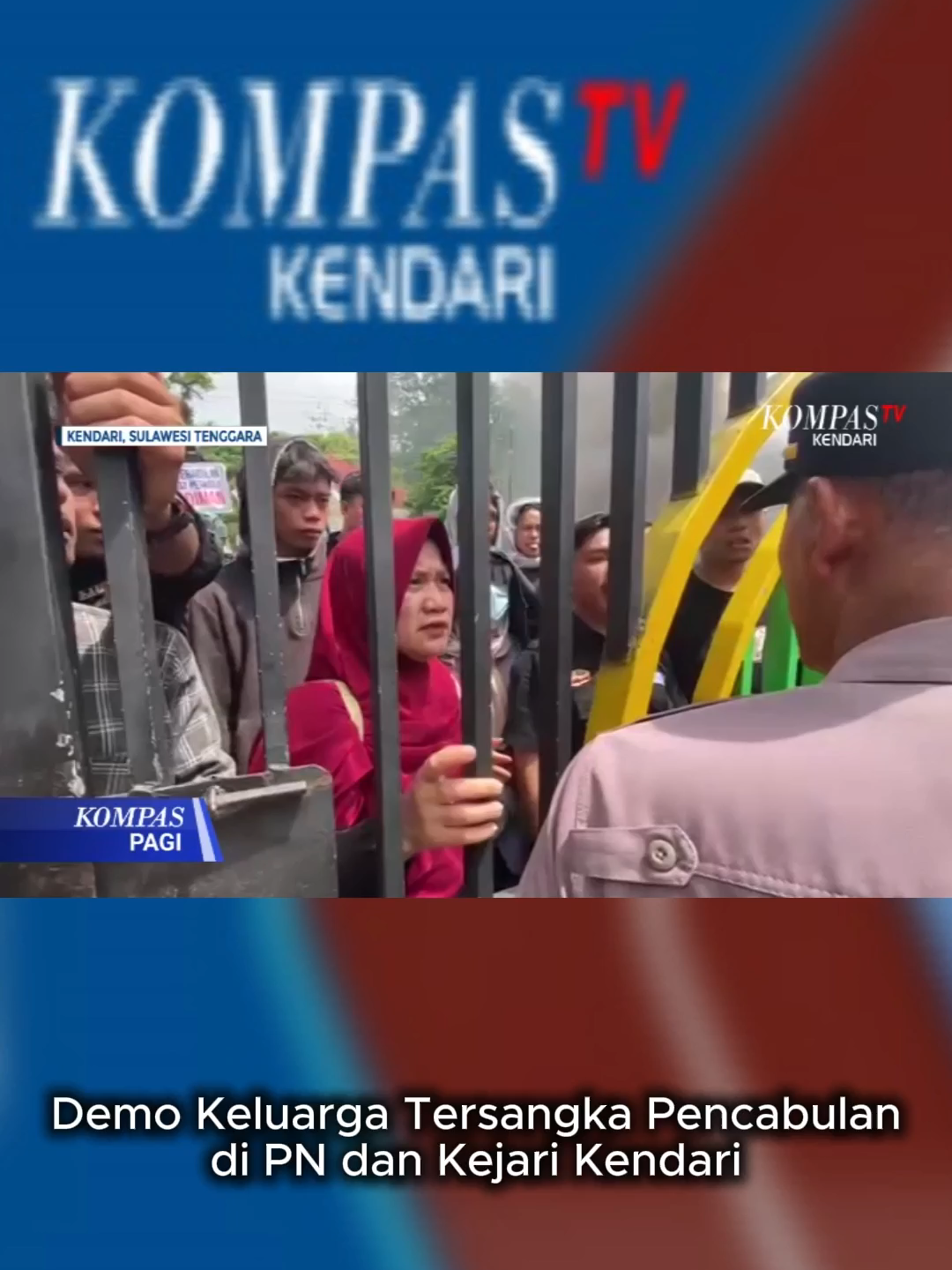Demo Keluarga Tersangka Pencabulan di PN dan Kejari Kendari