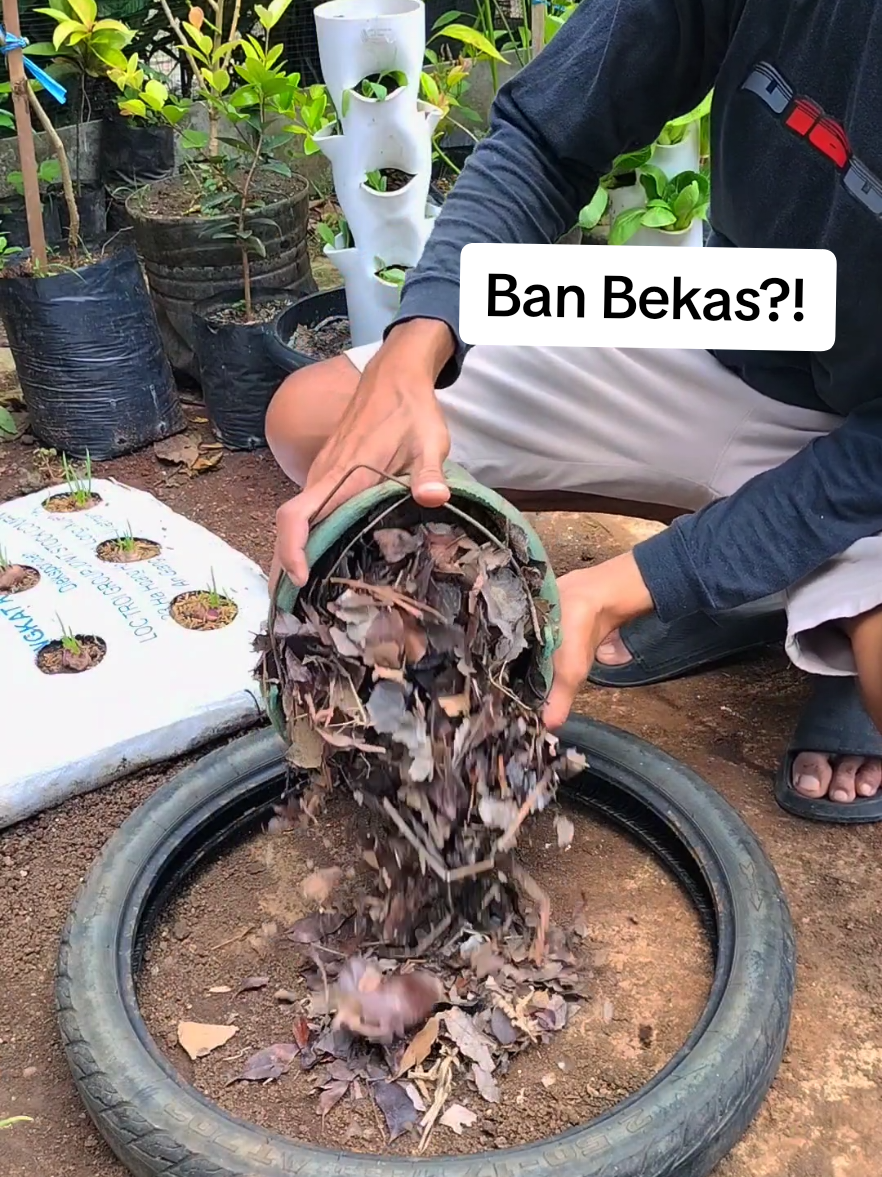 Cara Menanam Bawang Paling Gampang! Cuma Pakai Ban Bekas  #menanam #berkebun #garden 