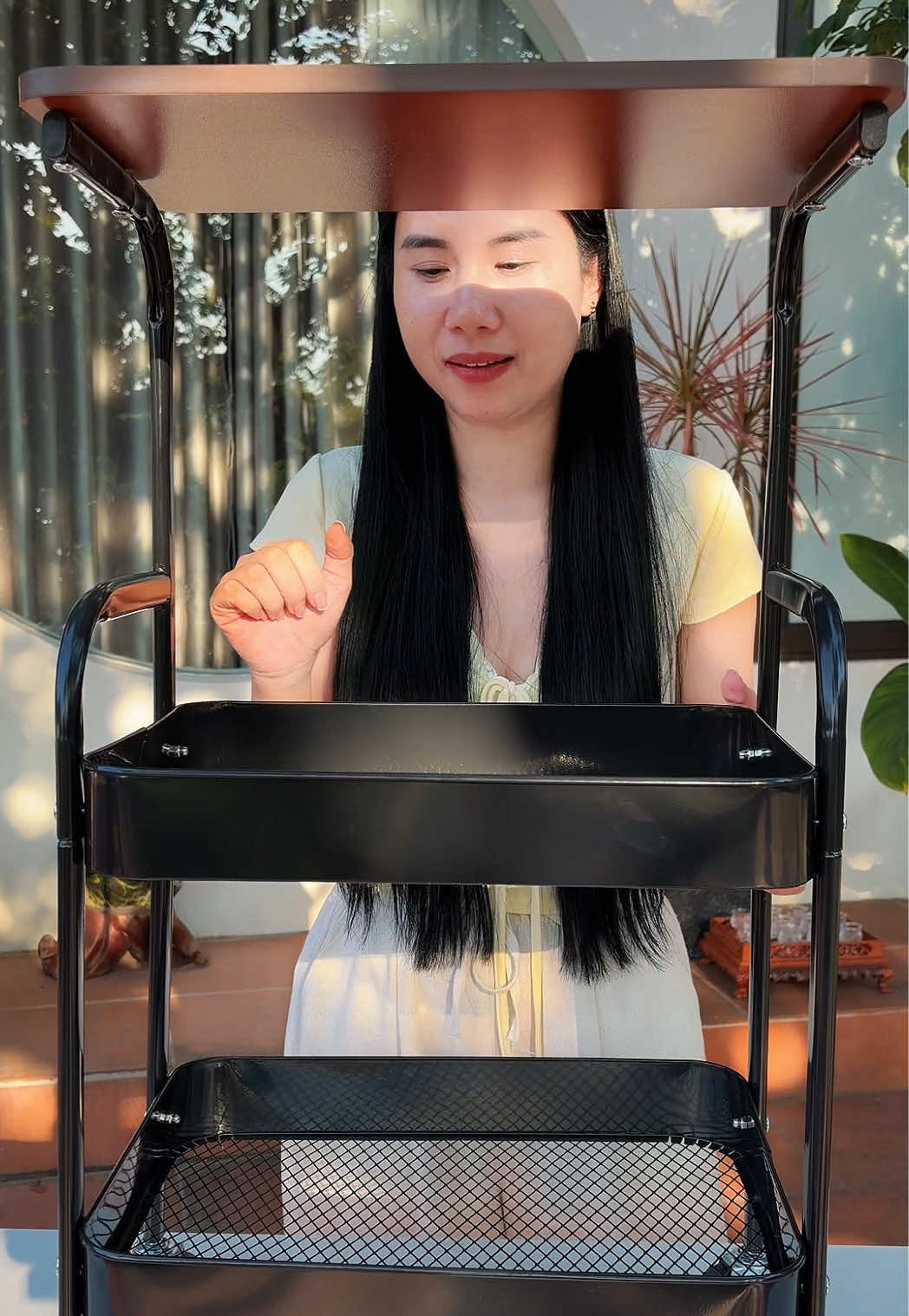 Kệ đa năng 3 tầng có bánh xe 