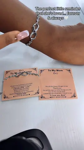 Infinity Love Heart Bracelets for Women Girls, Birthday Christmas Valentine's Day Jewelry Gifts for Mom Daughter, with Inspirational Message Card #tiktokmademebuyit #giftideas #christmasgifts #meaningfulgifts #mumanddaughter