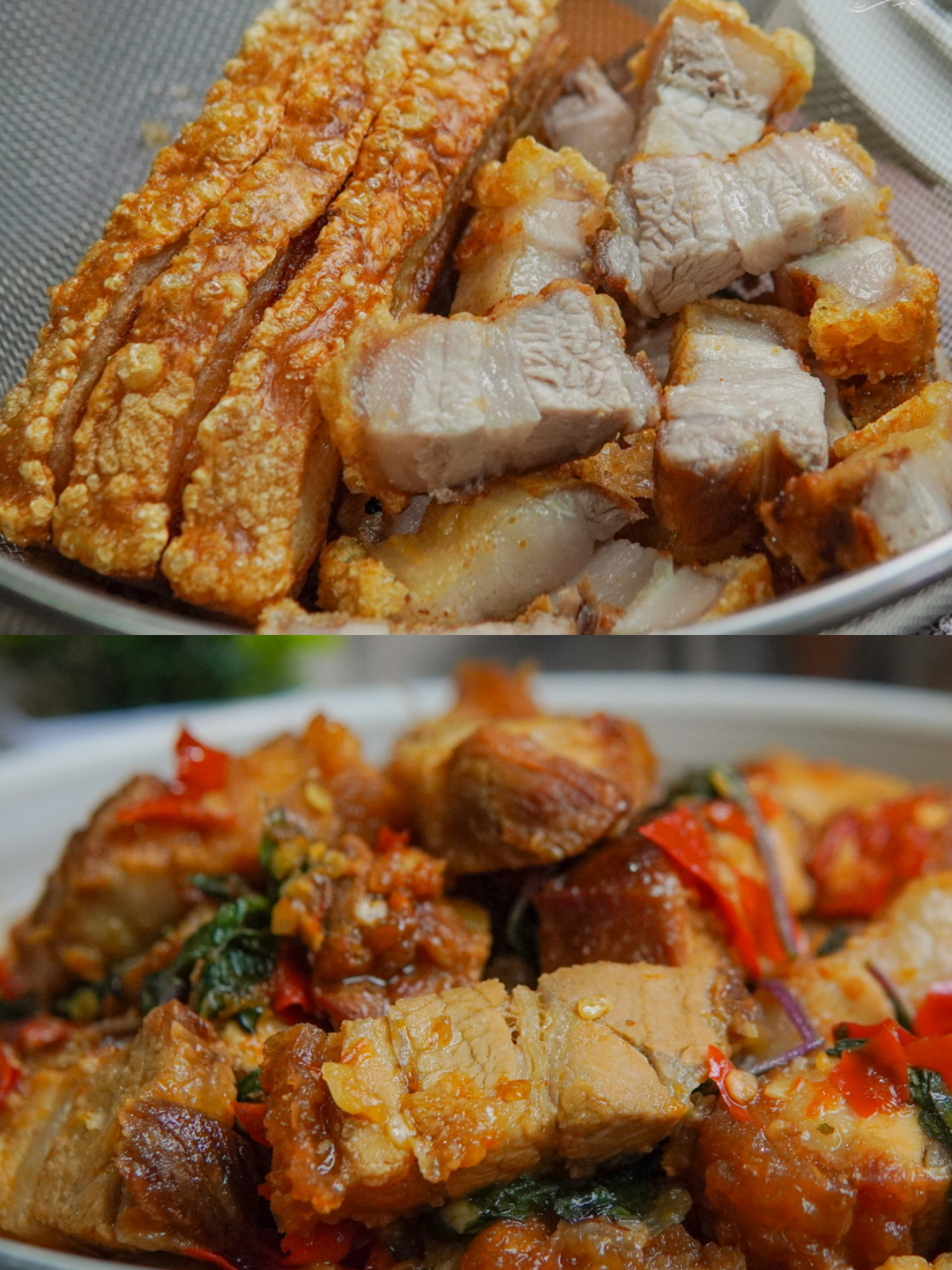 ဝက်ကြွပ်​​ကြော် အလွယ်ကြော်နည်းလေးနဲ့ ဝက်ကြွပ်ကဖောင်ကြော်နည်းလေး…👩🏻‍🍳😋 #AYEMYATPHYO #cooking #Foodie #foryou