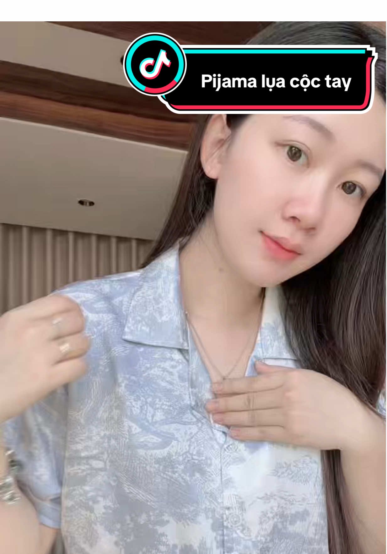 Bộ lụa em quay cận chất cho các chị em ytam mặc 💯 mát - ko nhăn - form đẹ.p ạ ☺️✨ #pijama #xuhuong #giare #thoitrangnu #macdepmoingay 