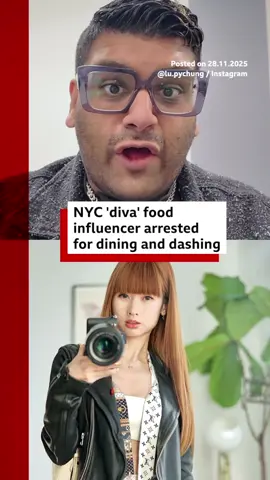 Pei Chung has been arrested and banned from restaurants at least seven times since late October, according to police records. #NewYork #Food #Restaurant #Dining #Influencer #BBCNews