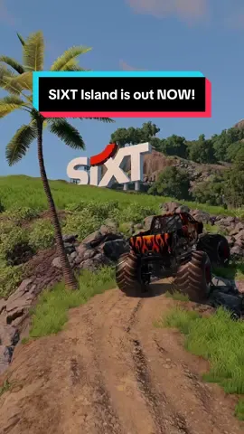 „SIXT Island is OUT NOW! 🚀Ready to download? Check the BeamNG in-game repository and search for „SIXT Island“ or in our Link in our Bio! #SIXTxBeamNG #sixtisland #gaming