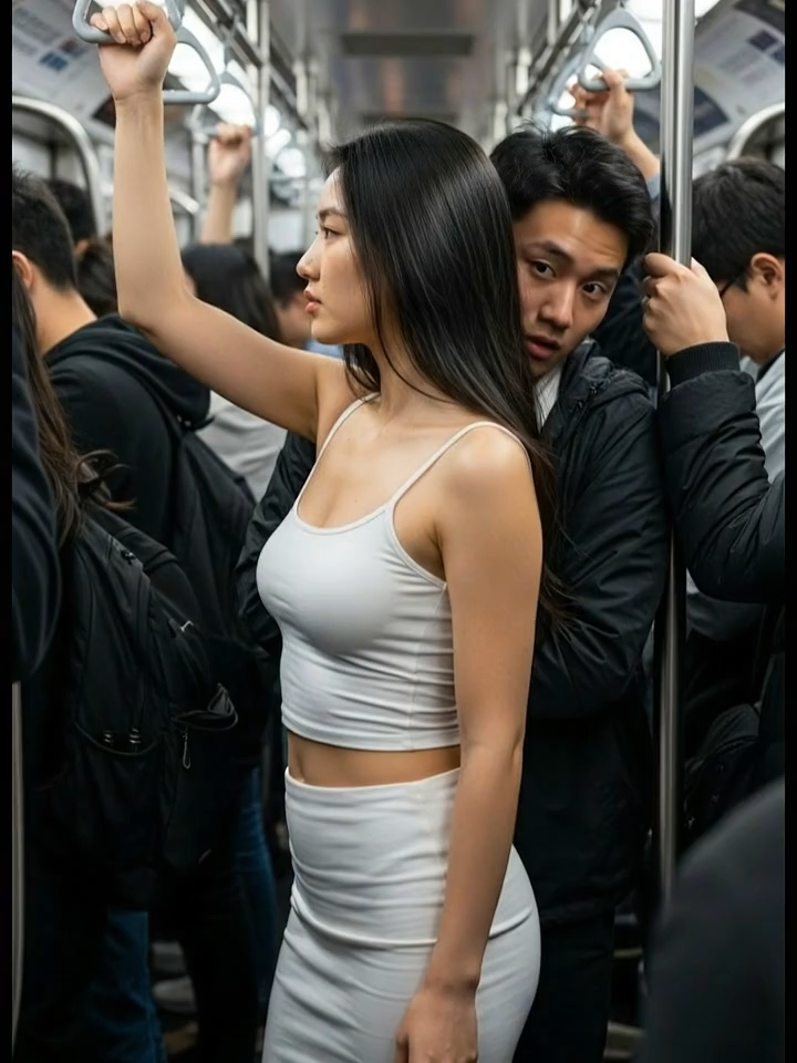 Crowded Subway During Rush Hour #aiart #japan #japanrushhour #subway #tokyo #japanbus #crowdedtrain