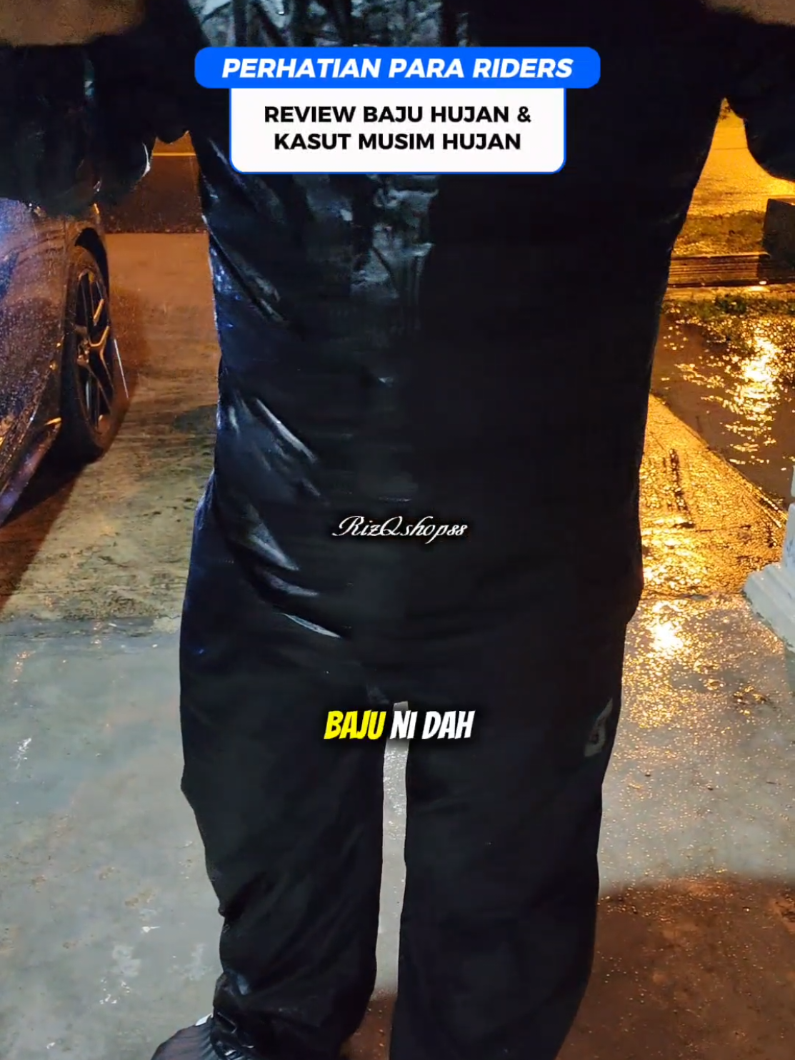Review outfit riders2 untuk musim hujan ni, terbaik baju hujan givi ni!  #bajuhujan #givi #raincoat #antislipshoes #shoes 