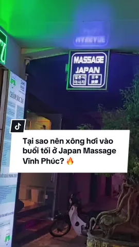 Trời lạnh rồi… tại sao nên xông hơi buổi tối tại Japan Massage Vĩnh Phúc? 🧖‍♂️🔥 Xông hơi buổi tối giúp ấm sâu cơ thể, giãn cơ, giảm stress và ngủ ngon hơn. Nếu bạn đang tìm nơi xông hơi – massage uy tín tại Vĩnh Phúc thì Japan Massage Vĩnh Phúc chính là lựa chọn thư giãn hoàn hảo. 📍 45s6 Trần Phú, KĐT Hà Tiên, Vĩnh Phúc ☎️ 0978 964 488 ⏰ Mở cửa 9h – 23h #japanmassagevĩnhphúc #massagevĩnhphúc #xônghơivĩnhphúc #massagethưgiãn #xuhuong 
