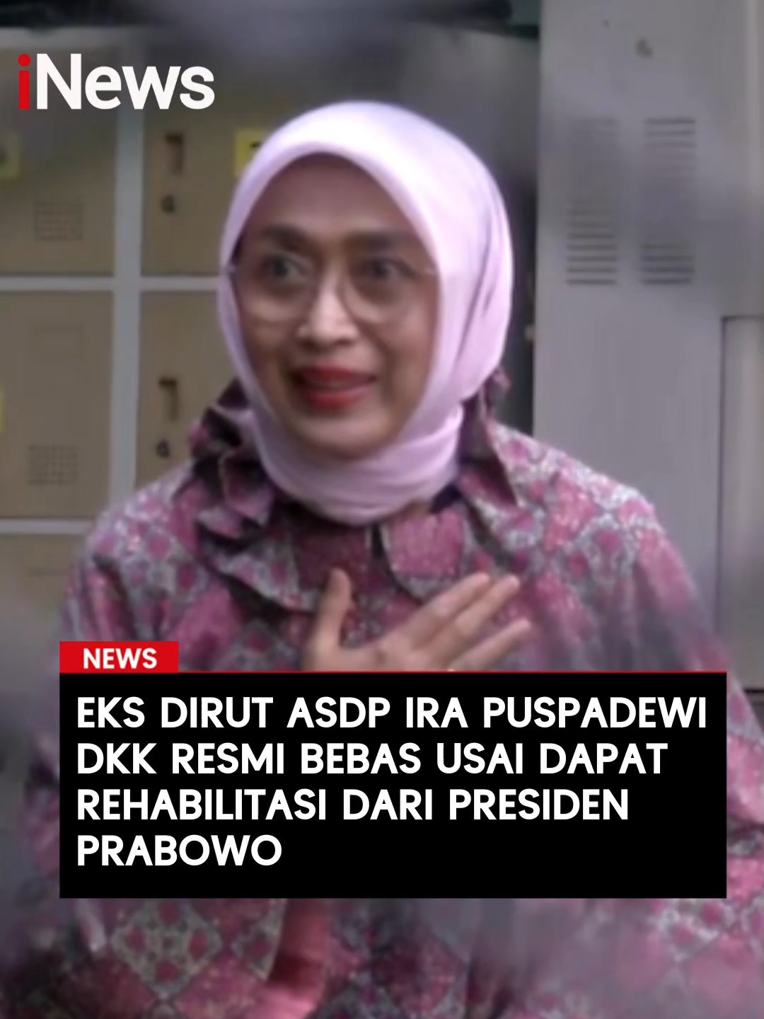Mantan Direktur Utama (Dirut) PT ASDP Indonesia Ferry, Ira Puspadewi langsung kembali ke rumah usai bebas dari Rumah Tahanan (Rutan) Komisi Pemberantasan Korupsi (KPK) usai mendapat rehabilitasi dari Presiden Prabowo Subianto. Dia ingin bertemu dengan keluarga.  