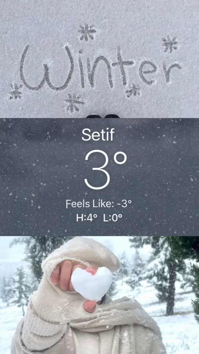 #fyp #wintervibes #snow #setif #algeria #dz #foryou #vibes #pinterest 