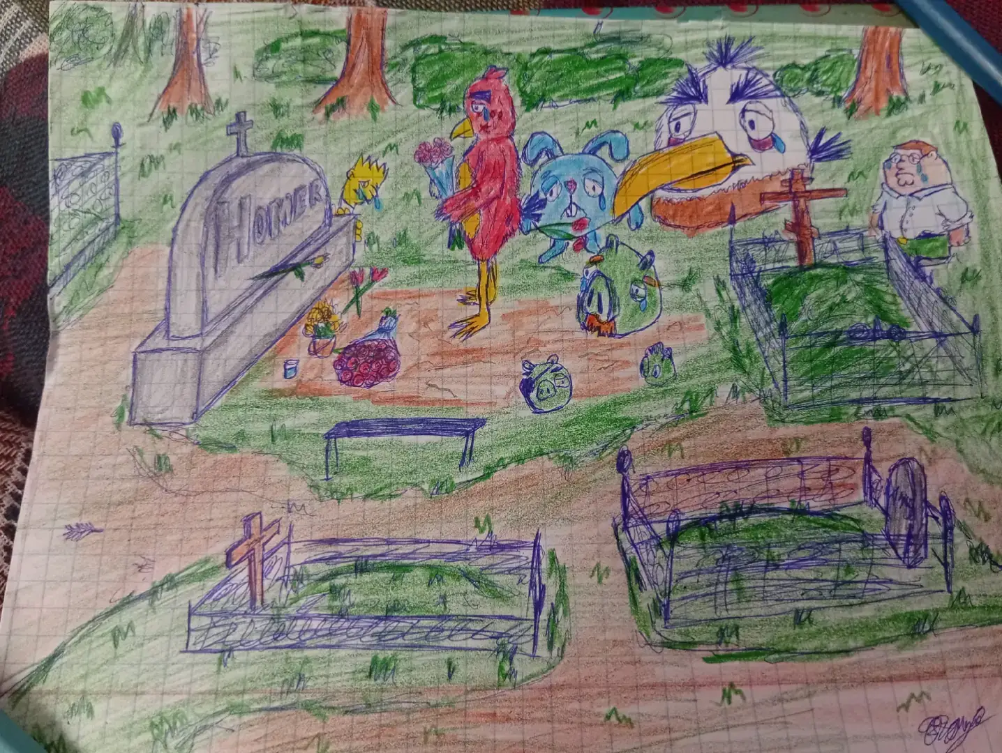 #fyp #funeral #hazbinhotel #homer #angrybirds 