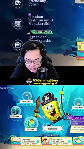 Skin gratis Cyclops X SpongeBob #MLBBXSpongeBob #MLBBFriendFest #MLBB #fyp 