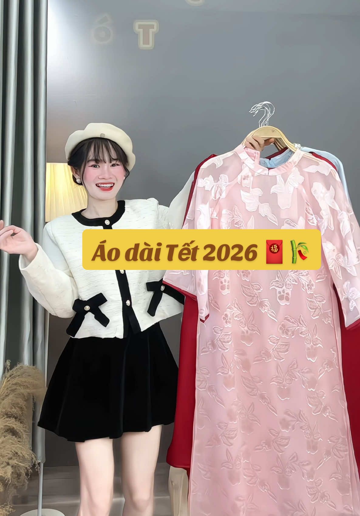 Áo dài Cách tân tết 2026 🧧#aodaitet #aodaitet2026 #aodaicachtan #dotet2026 #baohuyenstore 