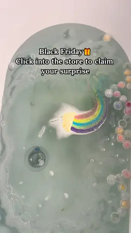 Coolest bath bomb! #rainbow #bathbomb #bathbombs#fyp#tiktokshopblackfriday 