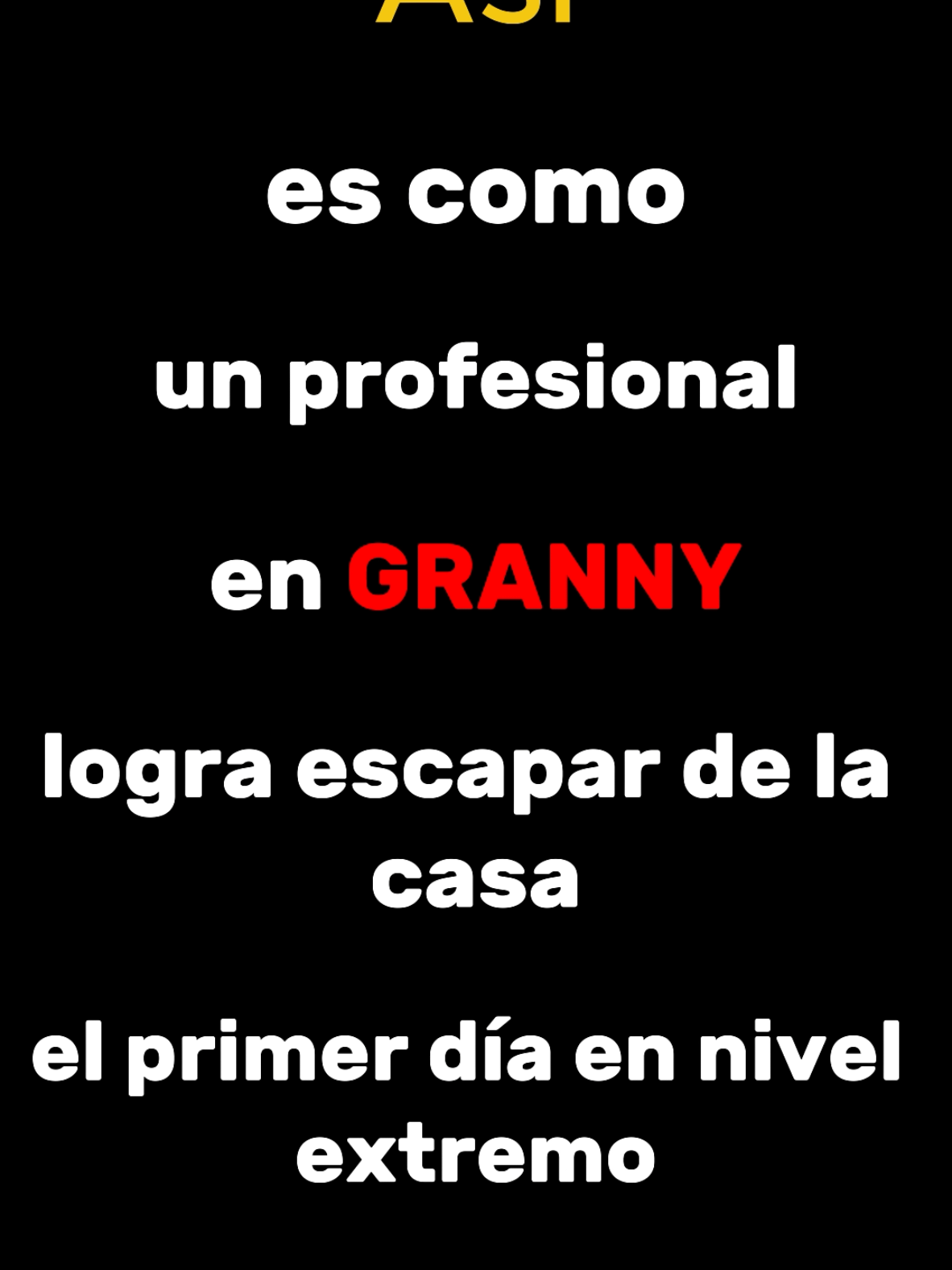 Profesional en GRANNY 1... #humor #grannyhorrorgame #fyp #parati #gaming 
