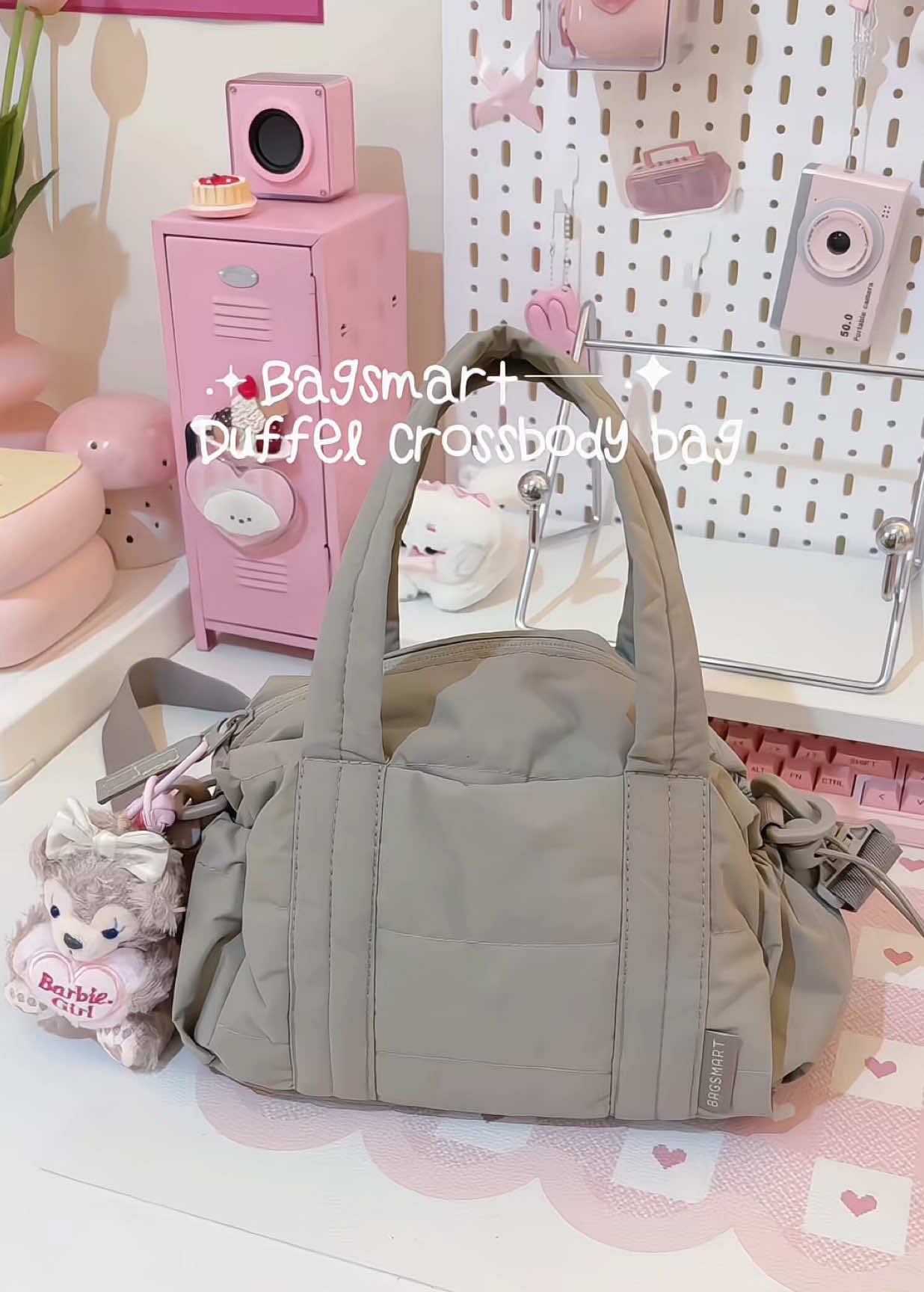 Mini crossbody bag by bagsmart 🎀 #bagsmart #crossbodybag #minibag #gymbag 