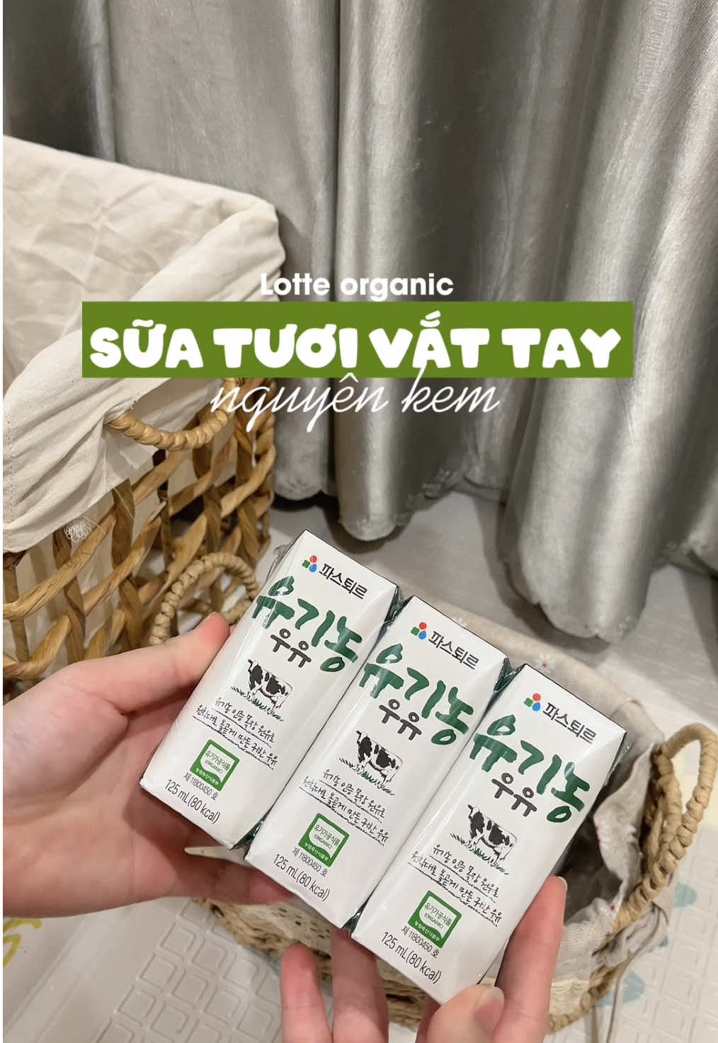 Một sự lựa mẹ không thể bỏ qua khi con bắt đầu làm quen với sữa tươi chính là Lotte Organic này đây ạ, hộp nhỏ 125ml nên không lo bị dư thừa luôn😍🍼 #lotte #suatuoichobe #suatuoi #lotteorganic #xuhuong 