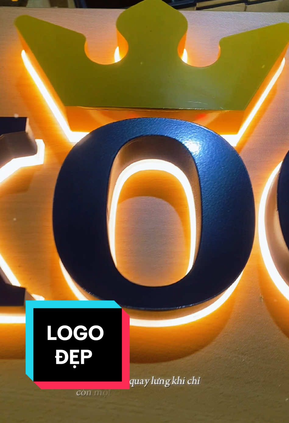 LOGO led mica cháo đẹp 😍#logo #quangcaominhhieu #hcm #tgpdecor #fyp 