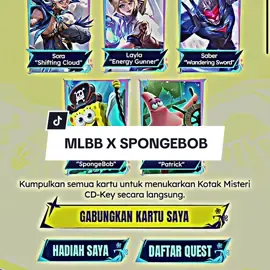 Absen yang dpt efek chat SpongeBob secara permanen☝🏻😋#MLBBXSpongeBob #MLBBFriendFest #MLBB 