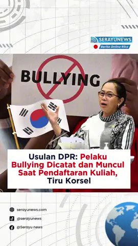 Kasus bullying di sekolah makin sering terjadi, dan DPR menilai perlu ada langkah yang lebih tegas. Wakil Ketua Komisi X DPR, My Esti Wijayati, mengusulkan Indonesia meniru Korea Selatan dengan mencatat riwayat pelaku bullying saat mereka daftar kuliah. Esti menyebut langkah ini bisa jadi sanksi sosial yang membuat pelaku lebih berhati-hati, sekaligus mendorong sekolah punya SOP pencegahan yang benar-benar berjalan. DPR ingin aturan anti-bullying dimasukkan dalam revisi RUU Sisdiknas supaya perlindungan siswa makin kuat. Menurutmu, usulan ini perlu diterapkan di Indonesia? 👀💬 #beritaindonesia #serayunews #beritaupdate #beritahariini #newsupdate                