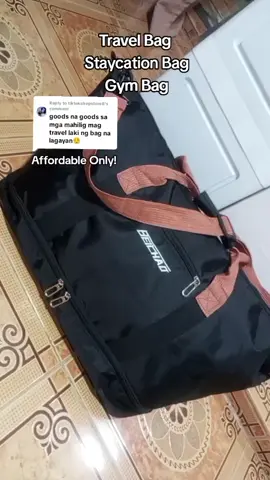 Replying to @tiktokshopstore8  Large Capacity Bag na convenient Lang dalhin, may Shoes compartment pa. 🫶  #travelbag #handcarrybag  #largecapacitybag  #staycationbag #fypviralシ 