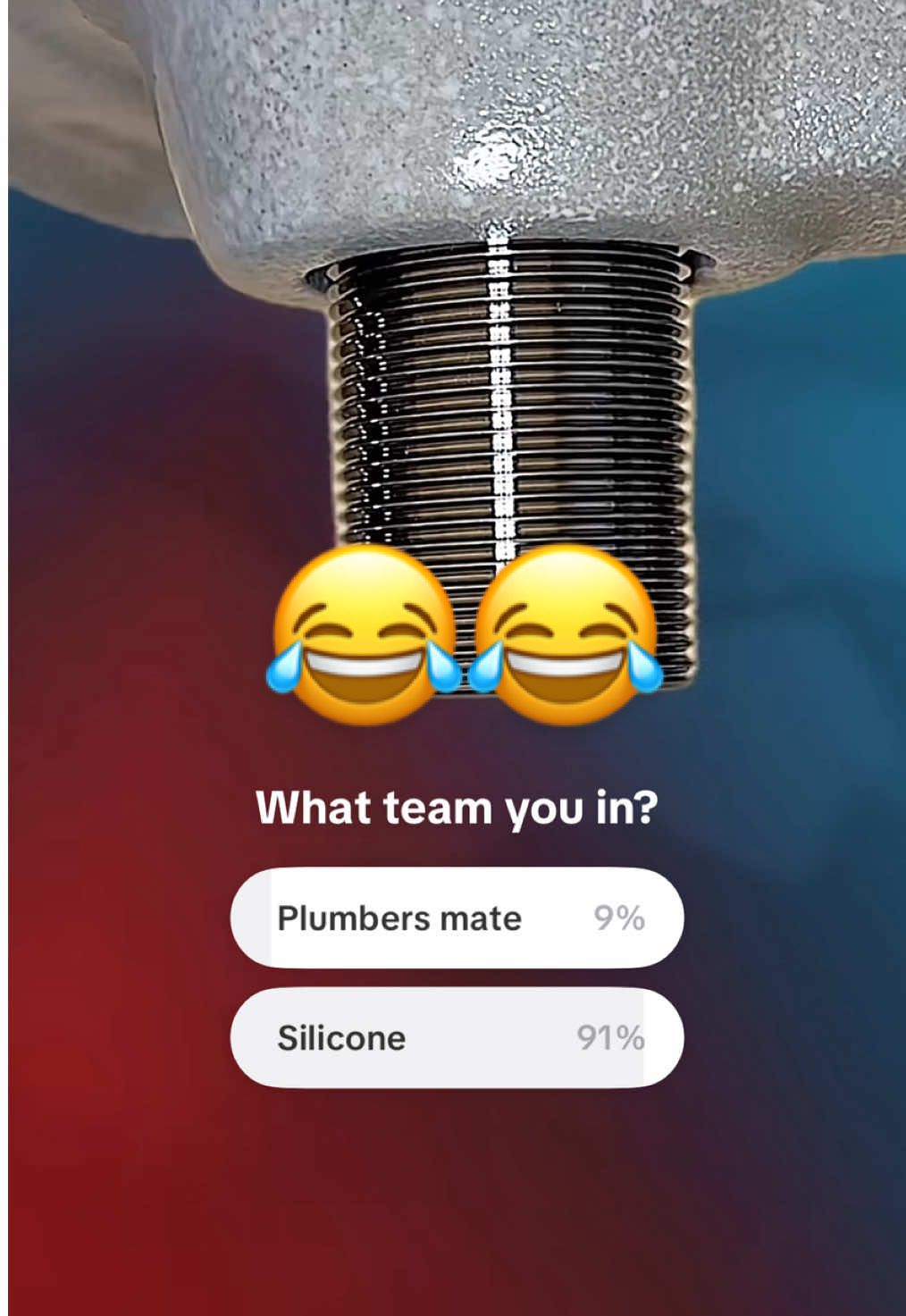 Team silicone winns by the majority. I guess there are enough plumbers out there with sense 😂💪#silicone #plumbing #dayinalife #plumber 