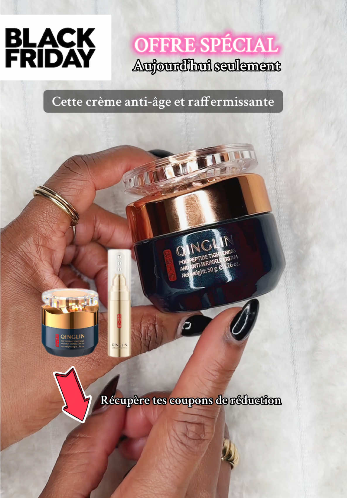 BLACK FRIDAY - Dispo sur Tiktok Shop France 🇫🇷 Clic sur le caddie orange sur la vidéo ou dans ma vitrine et ACTIVE TES COUPONS DE RÉDUCTION #TiktokShopBlackFriday #OuvreTesOffres #qinglin #TiktokShopFrance #blackfriday @TikTok Shop France 🇫🇷 @QINGLIN.EU ✨🙌🏾