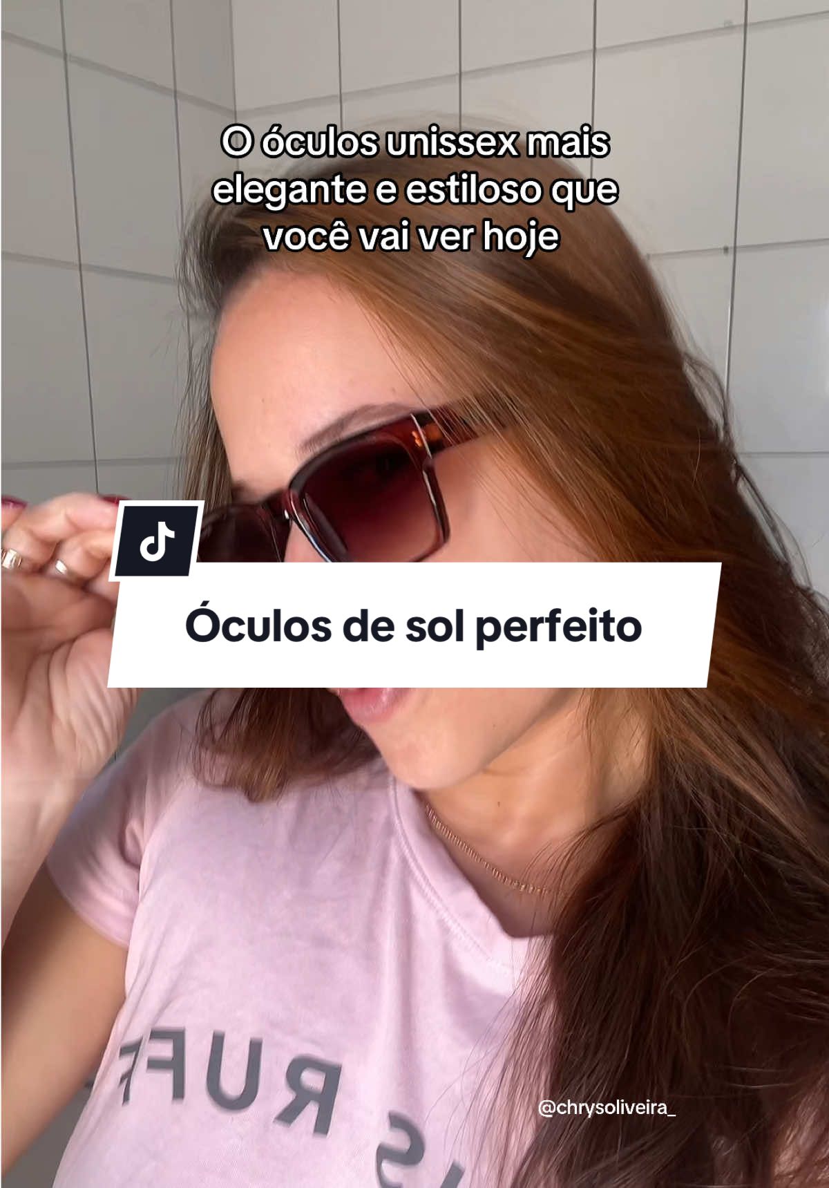 Apaixonada nesse óculos de sol 