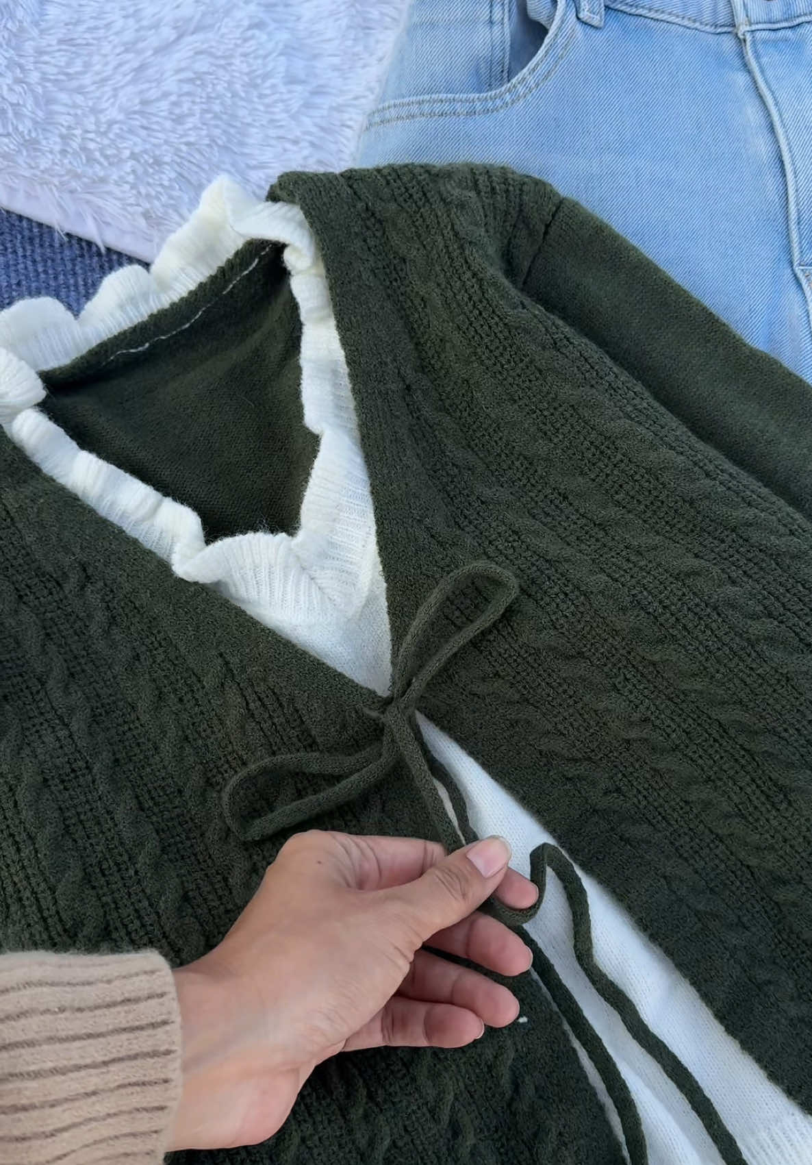Drawstring Woolen Contrast Sweater attached Cardigan Available !! Dm us for orders  📍 Location:- Radhe Radhe Bhaktapur  (Google Maps :- Into Trend  Opening Hours:- (Call and Confirm Before Visiting) Call/WhatsApp: +977 9802349600  Note :- There may be Slight Difference in colors due to different lighting and displays !!   Delivery all over Nepal!!🇳🇵 Delivery all over World 🌎 #intotrend #intotrend2020 #intotrendstore #deliveryallovernepal  #worldwidedelivery✈️🌍
